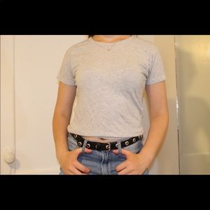 White heathered T-shirt